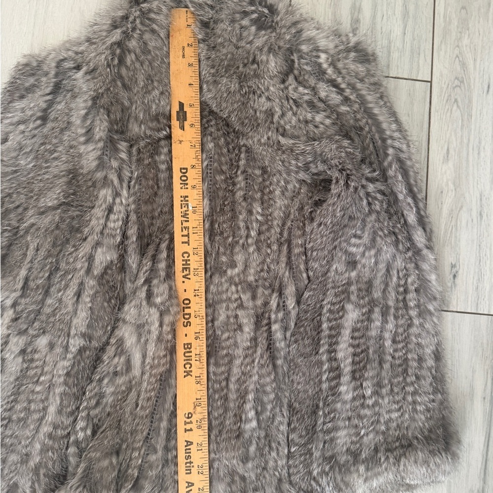 Bagatelle Heritage 100% Rabbit Fur Size M Grey Women’s - Picture 7 of 11